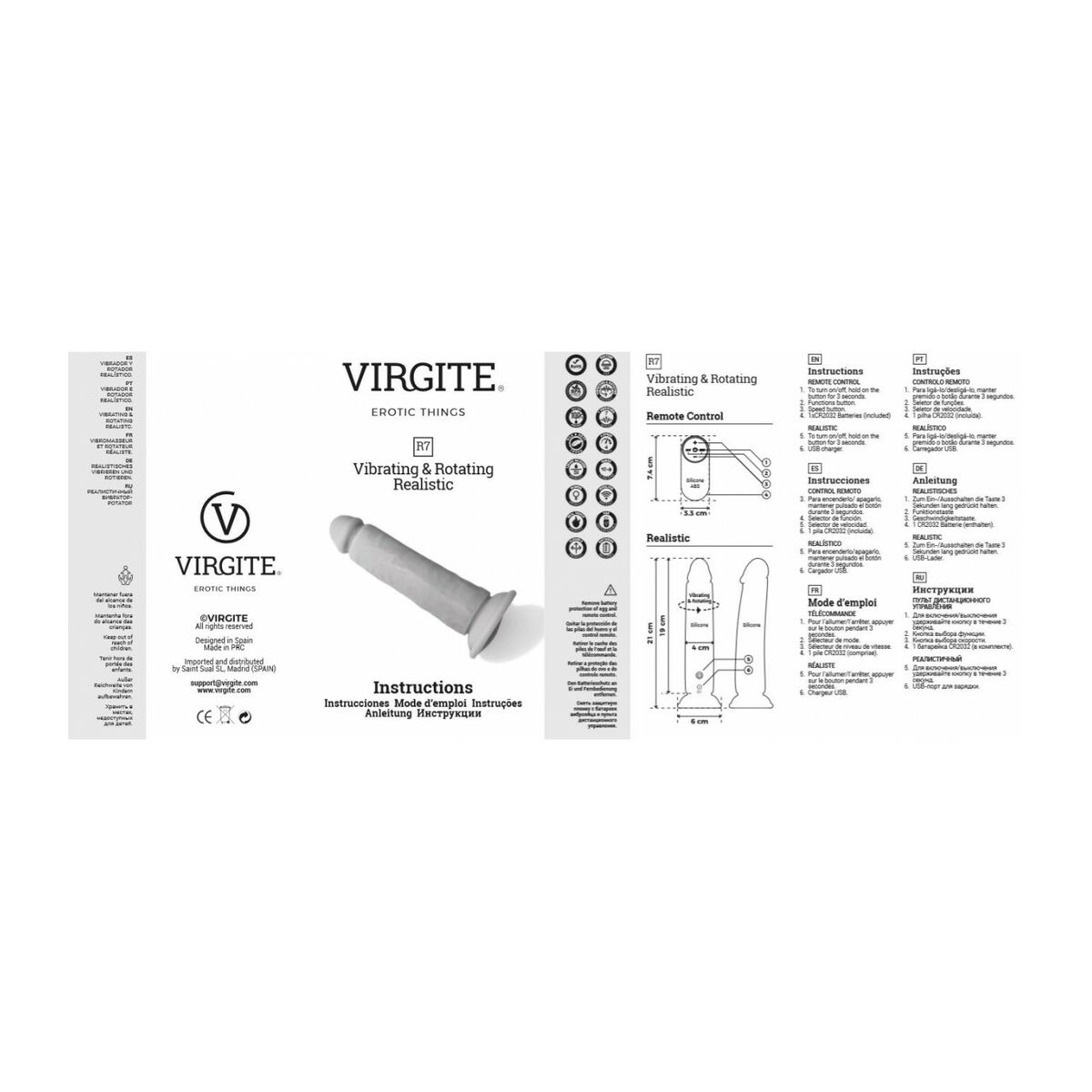 Realistinen vibraattori Virgite